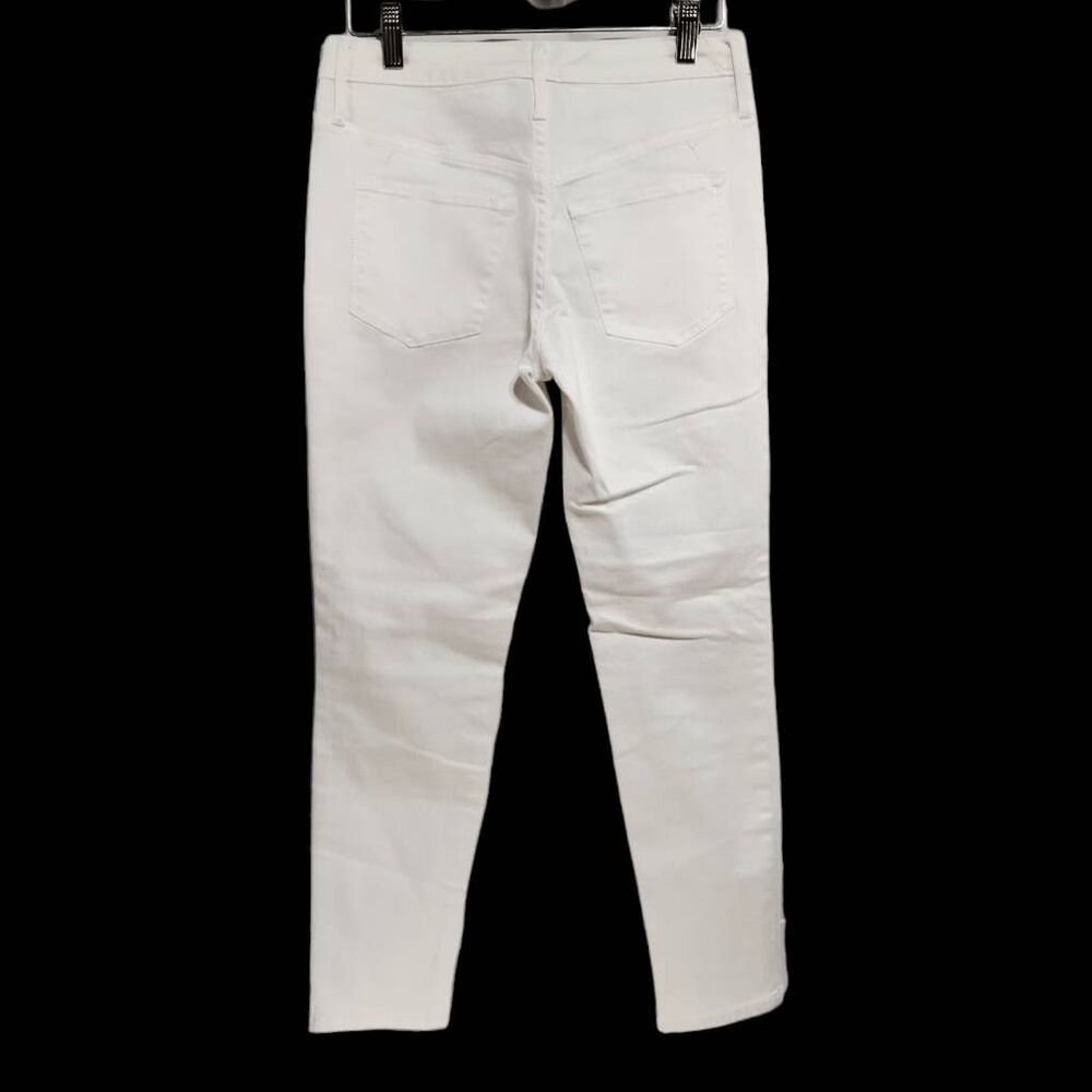 Mossimo White High Rise Jegging Crop Jeans Sz 0 Stretchy Denim - Picture 3 of 6